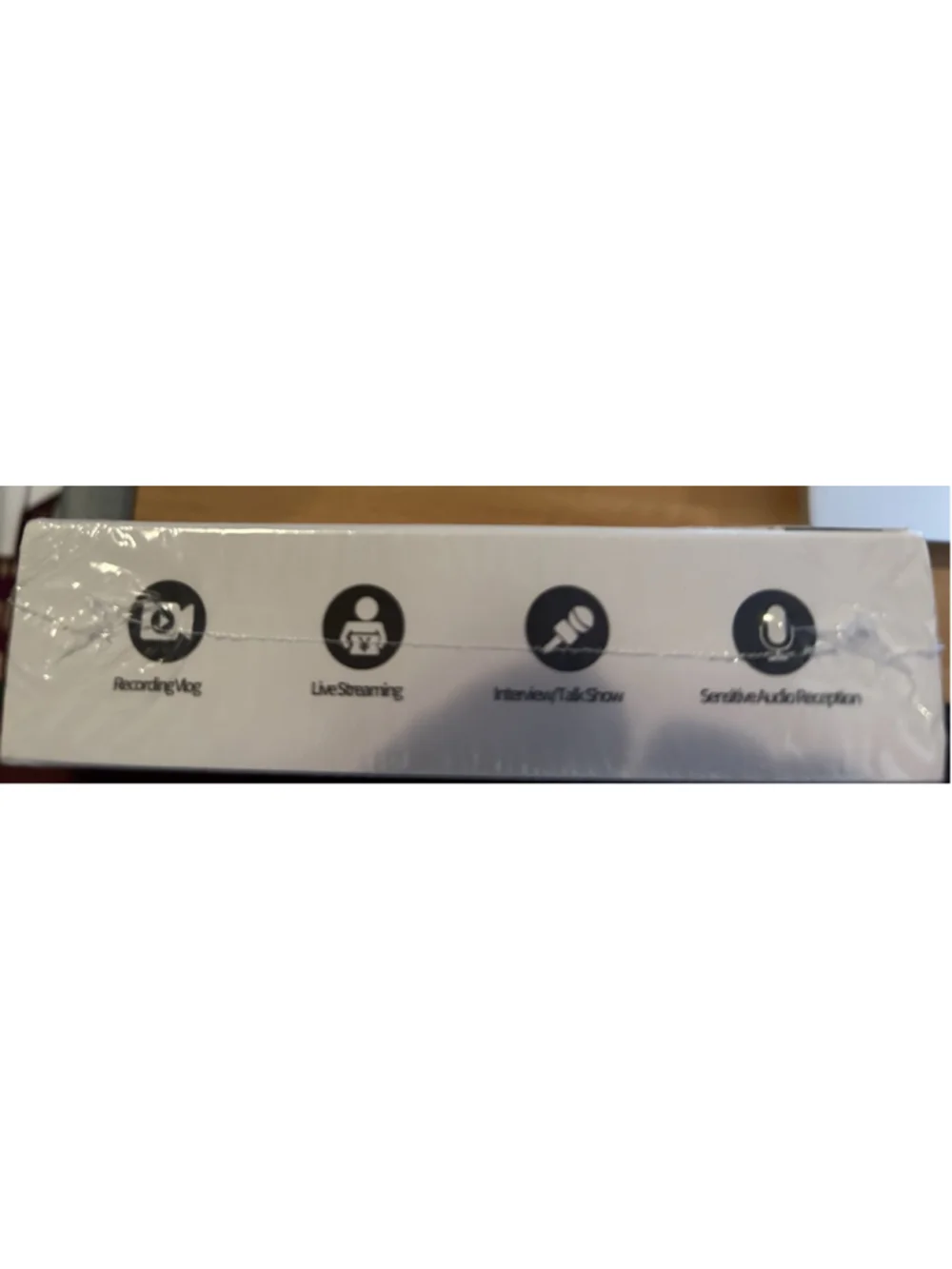Wireless Lavalier Microphone GHKJOK Model: V1 Double Size Blue New